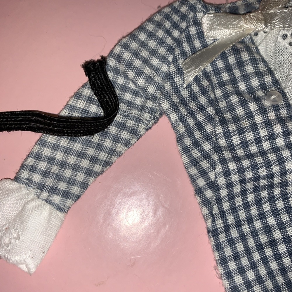 Vintage Barbie Francie Side Kick # 1273 Checked Dress Rare color navy Prototype